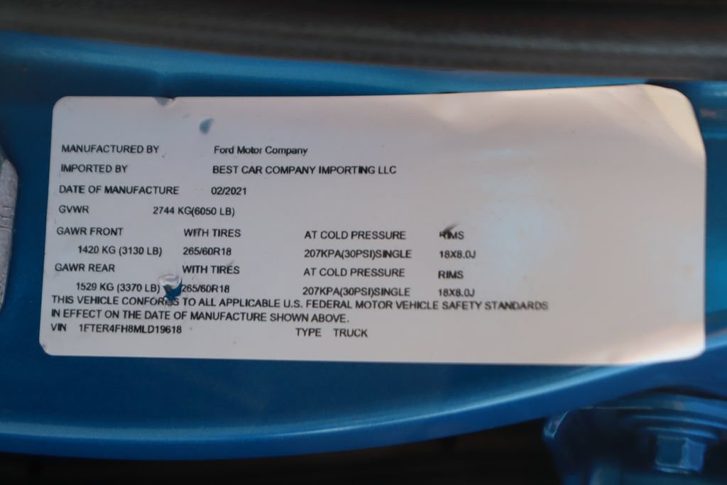 Used 2021 Ford Ranger XLT w/ Equipment Group 302A High AWD/4WD image 52