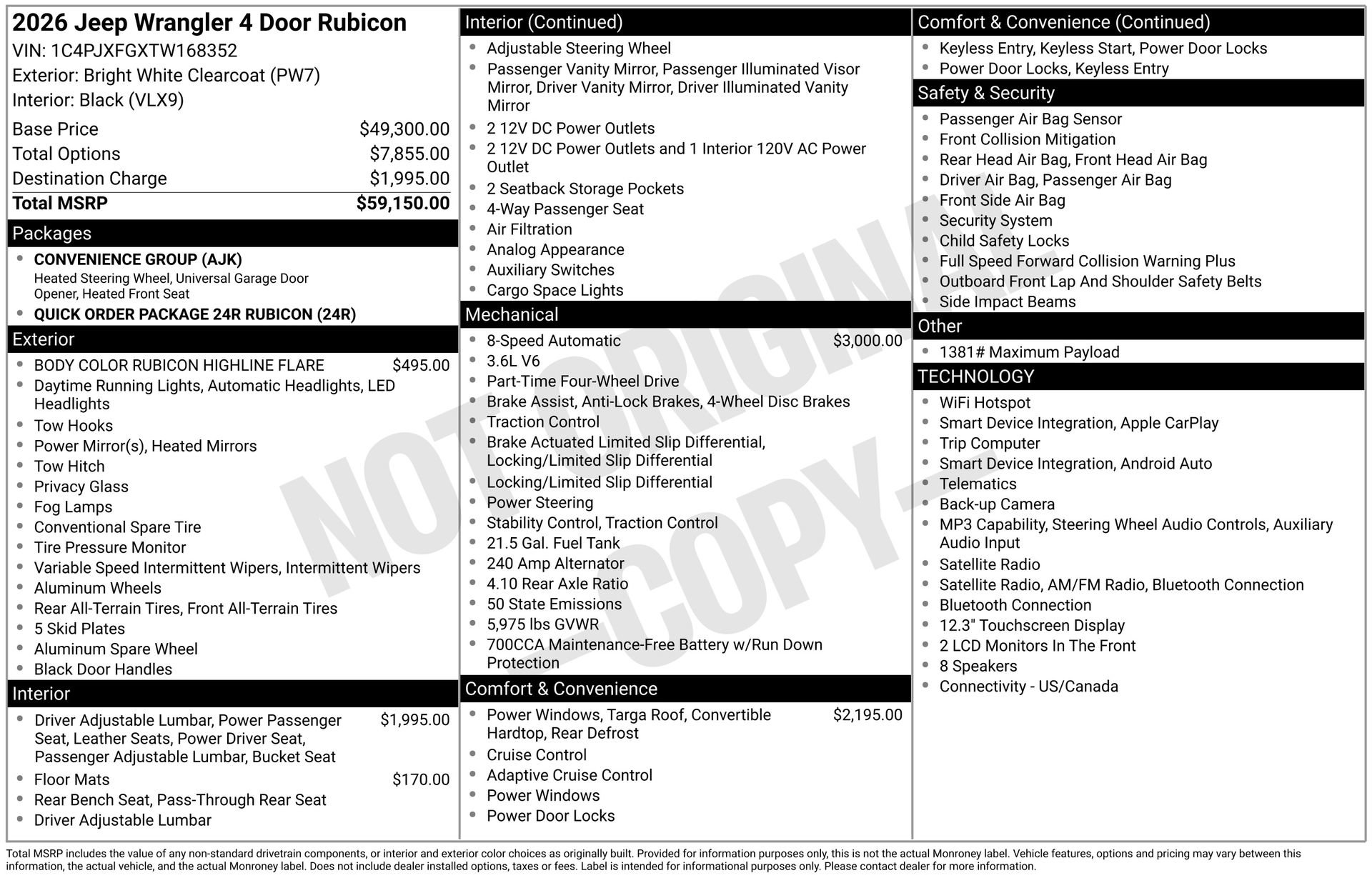 New 2026 Jeep Wrangler Unlimited Rubicon image 4