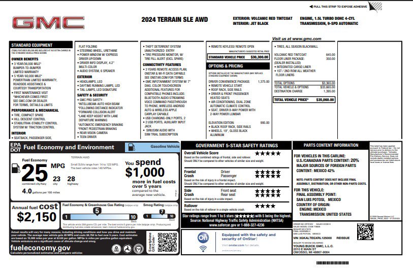 Used 2024 GMC Terrain SLE w/ Driver Convenience Package image 4