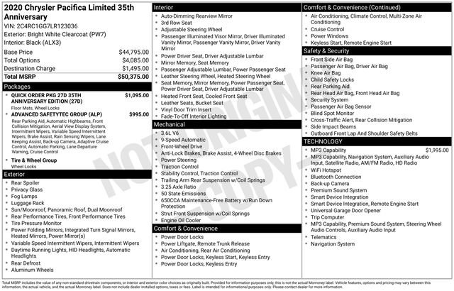 Used 2020 Chrysler Pacifica Limited FWD image 15