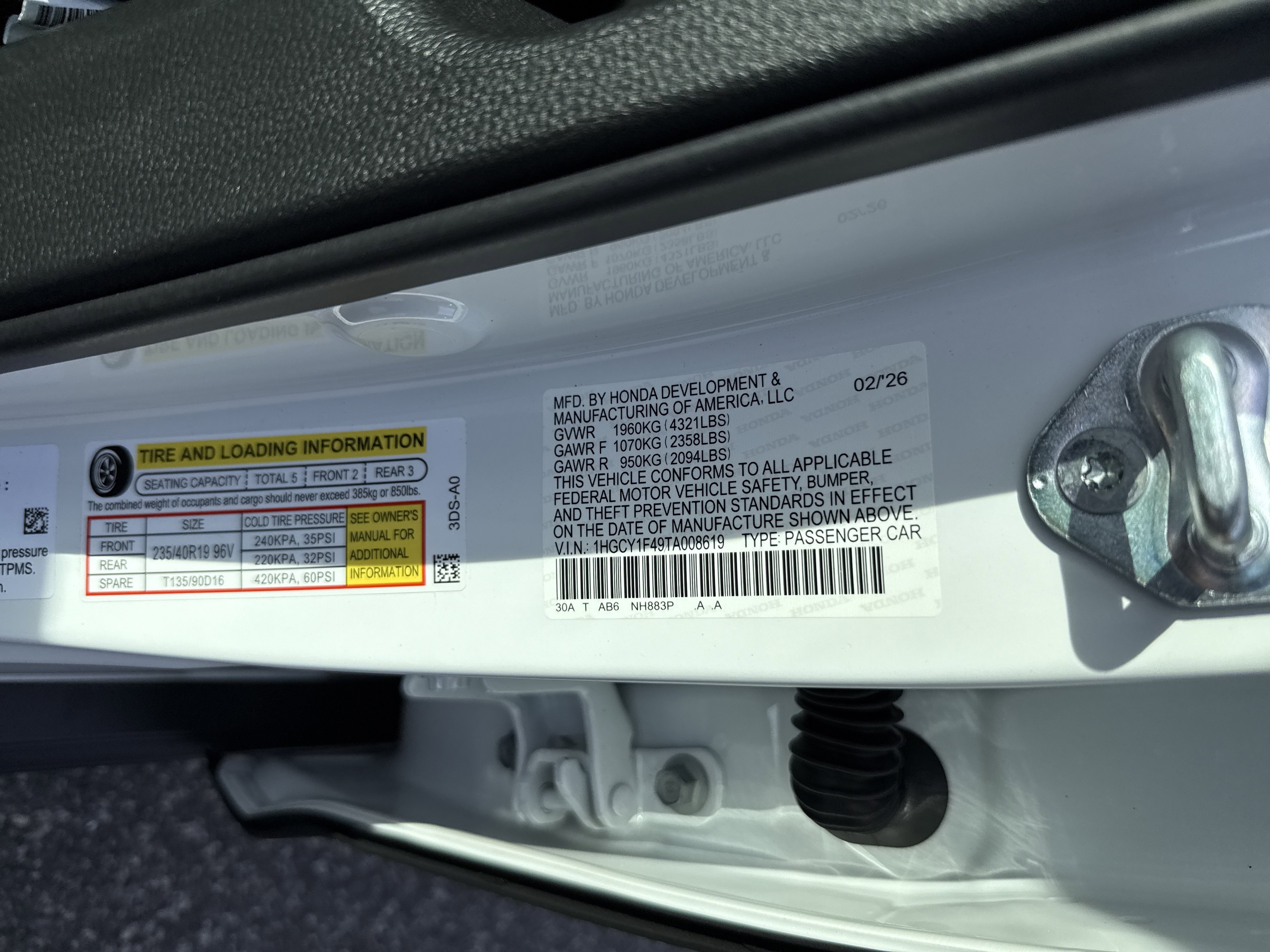 New 2026 Honda Accord SE image 37