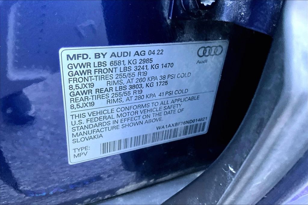 Used 2022 Audi Q7 3.0T Premium w/ Convenience Package AWD/4WD image 19