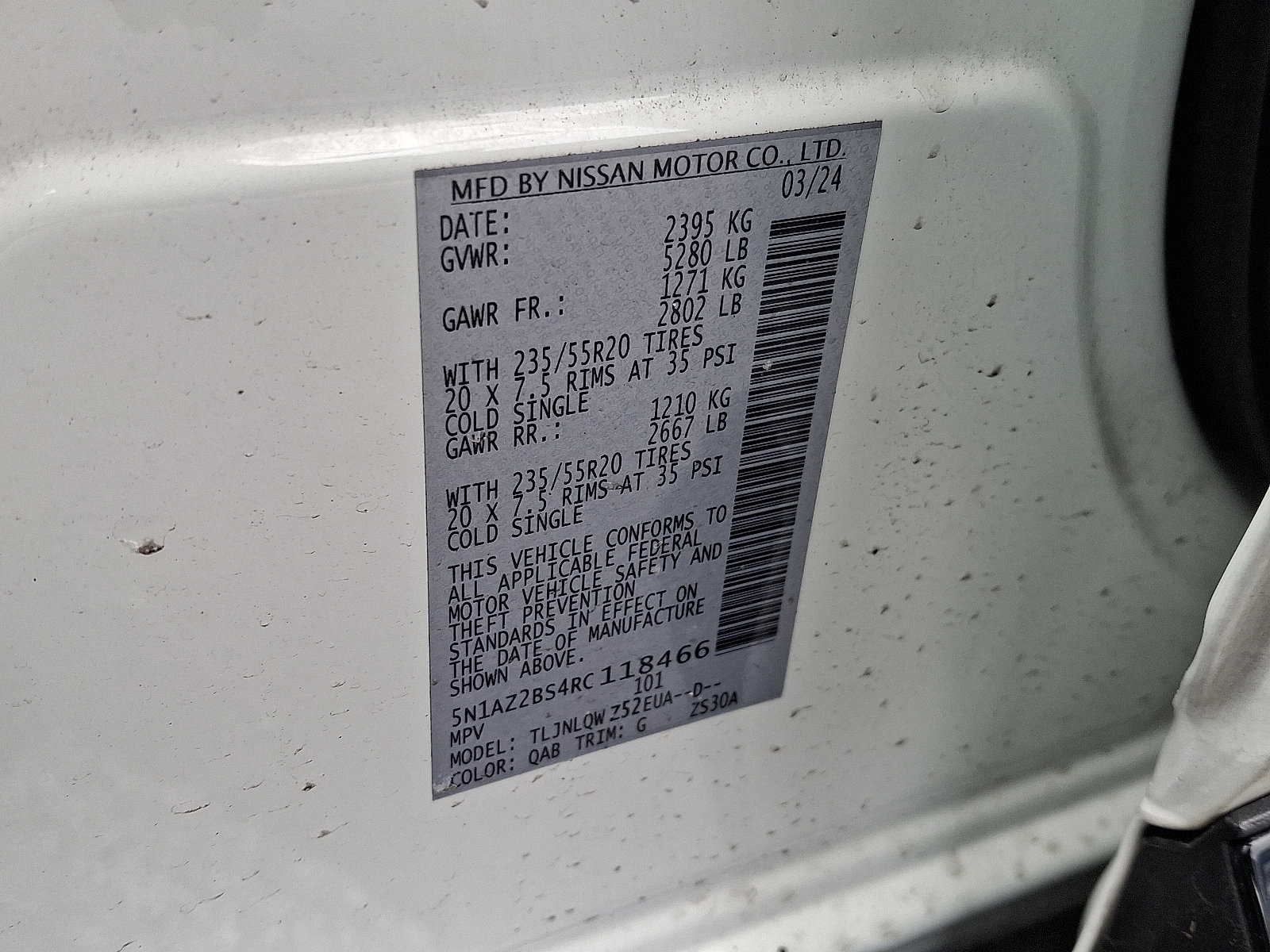 Used 2024 Nissan Murano SV w/ SV Midnight Edition Package image 26