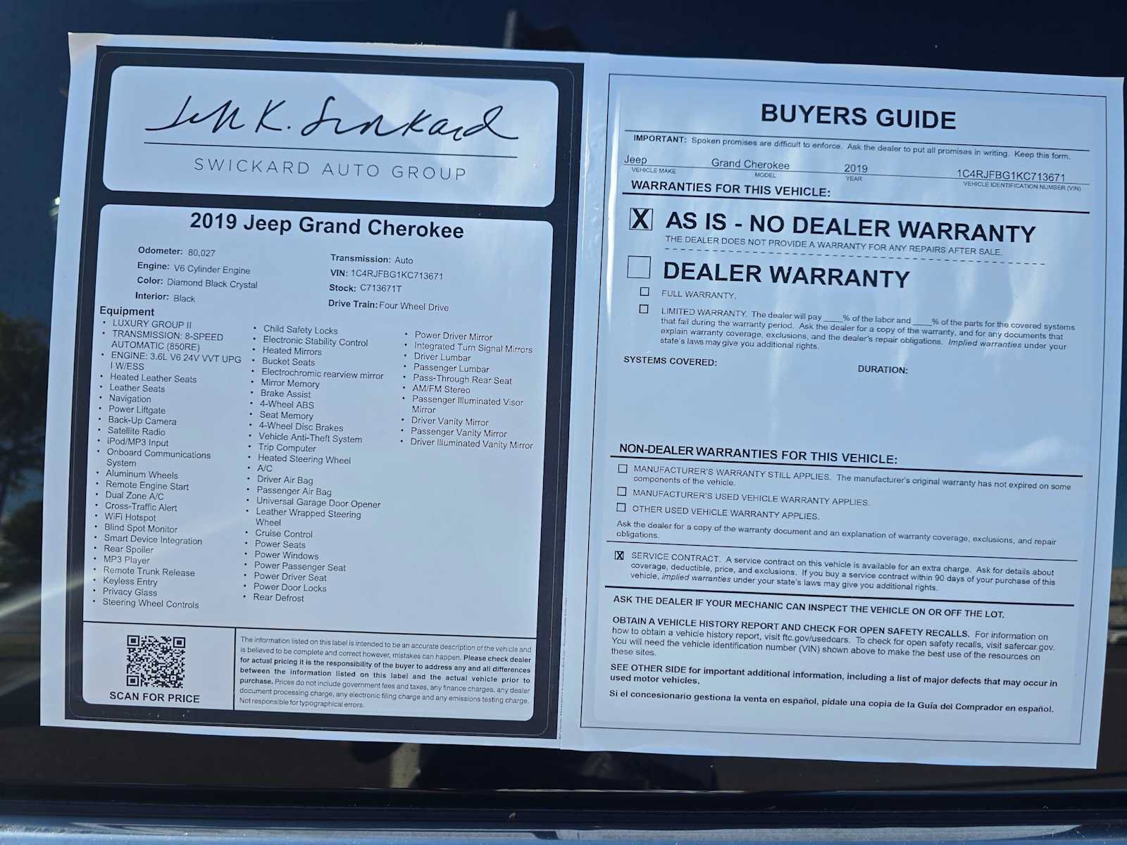 Used 2019 Jeep Grand Cherokee Limited w/ Luxury Group II AWD/4WD image 16