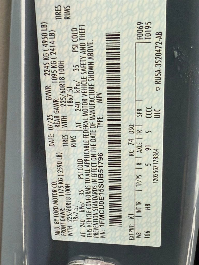 New 2025 Ford Escape SE image 43