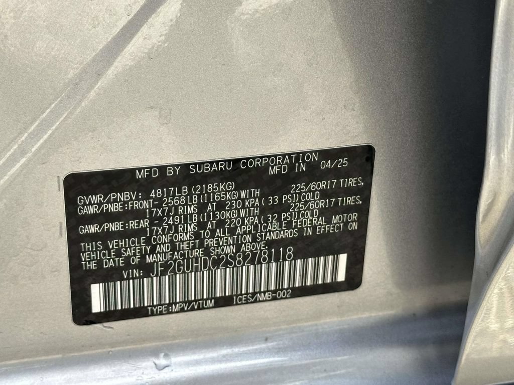 Certified 2025 Subaru Crosstrek 2.5i Premium AWD/4WD image 13