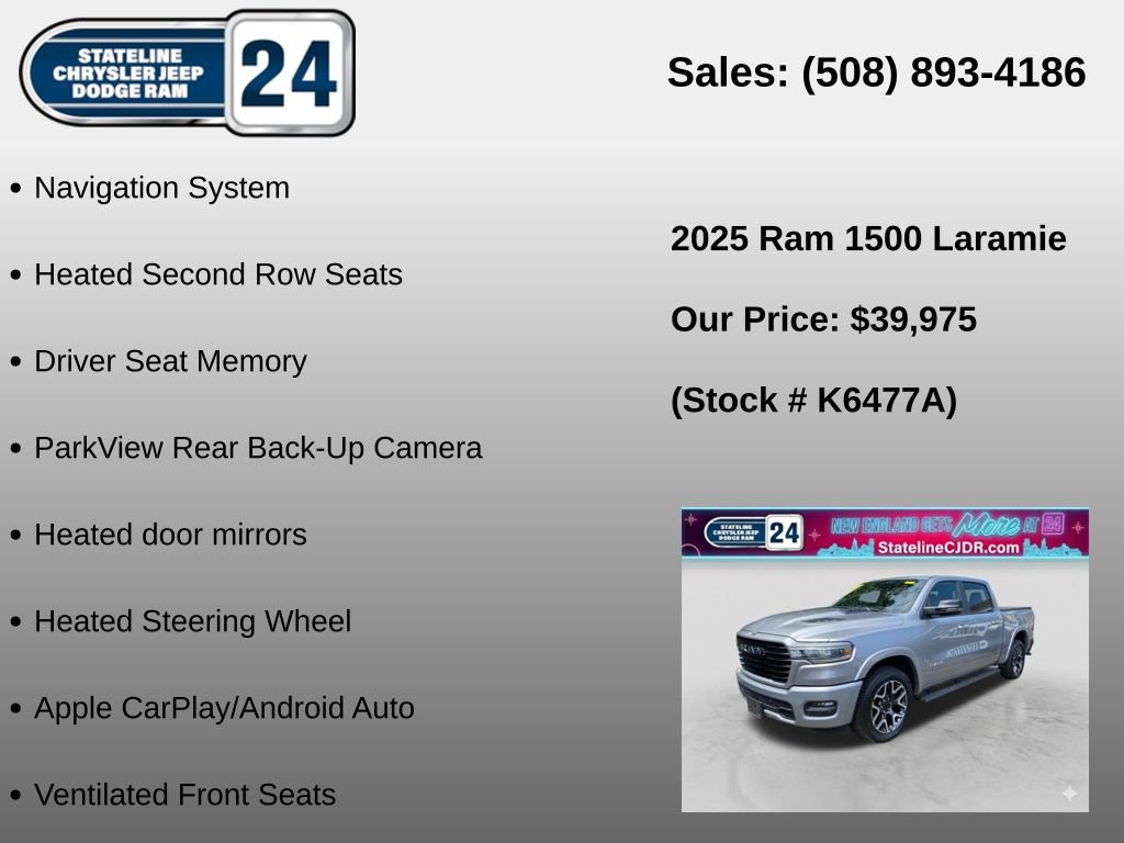 Used 2025 RAM 1500 Laramie w/ Sport Appearance Package AWD/4WD image 6
