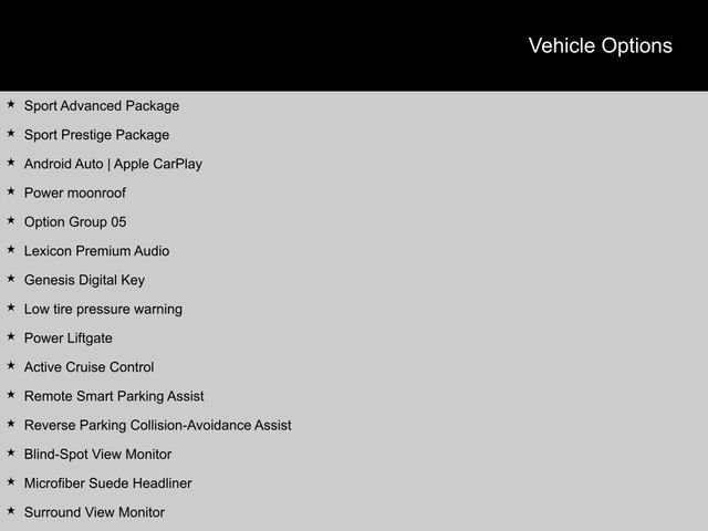 Used 2024 Genesis GV70 3.5T Sport w/ Sport Prestige Package AWD/4WD image 2