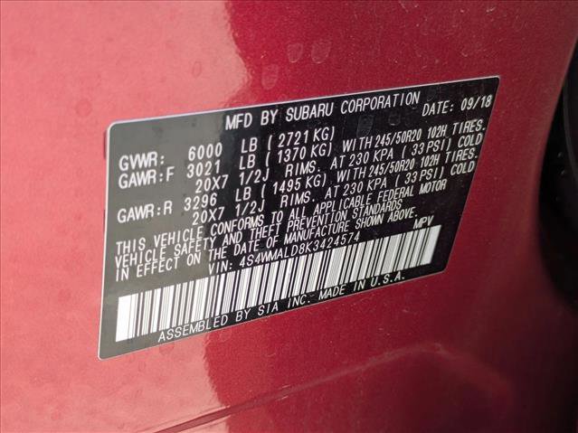 Used 2019 Subaru Ascent Limited image 28