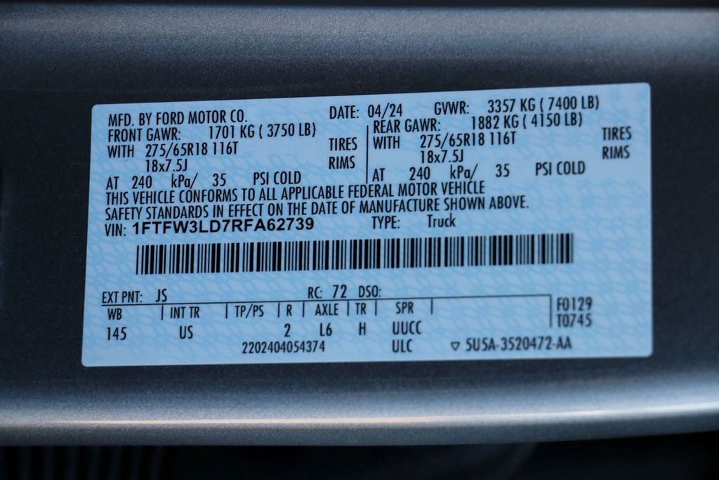 Used 2024 Ford F150 XLT w/ Mobile Office Package image 34