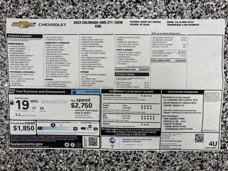 Used 2022 Chevrolet Colorado Z71 image 21