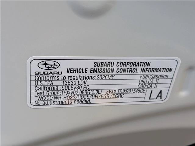 Certified 2026 Subaru Impreza 2.0i Sport AWD/4WD image 23