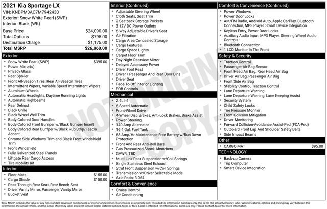 Used 2021 Kia Sportage LX image 2