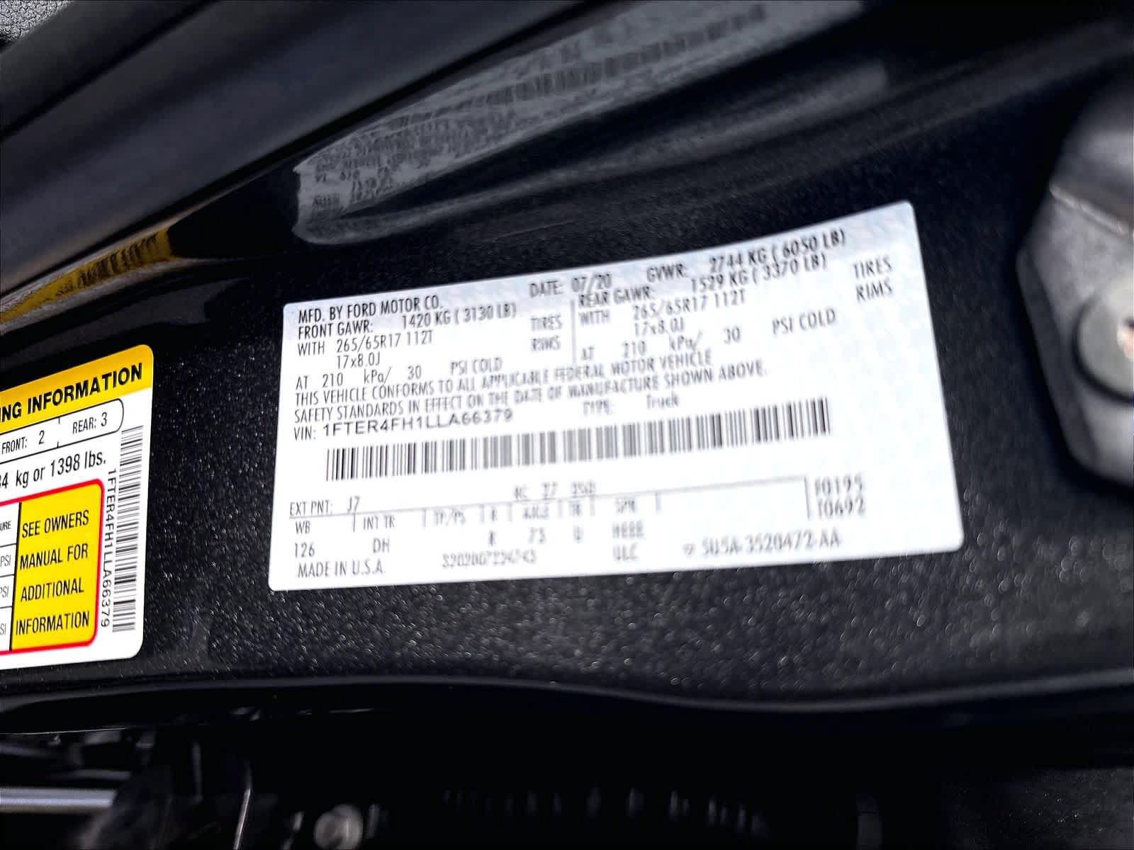 Used 2020 Ford Ranger Lariat w/ Equipment Group 501A Mid AWD/4WD image 21