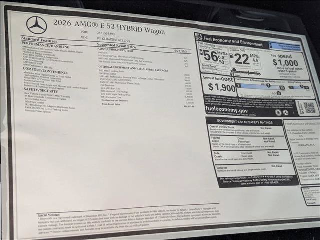 New 2026 Mercedes-Benz E 53 AMG e 4MATIC Wagon image 19