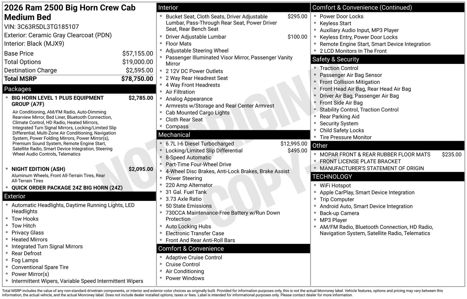 New 2026 RAM 2500 Big Horn image 34