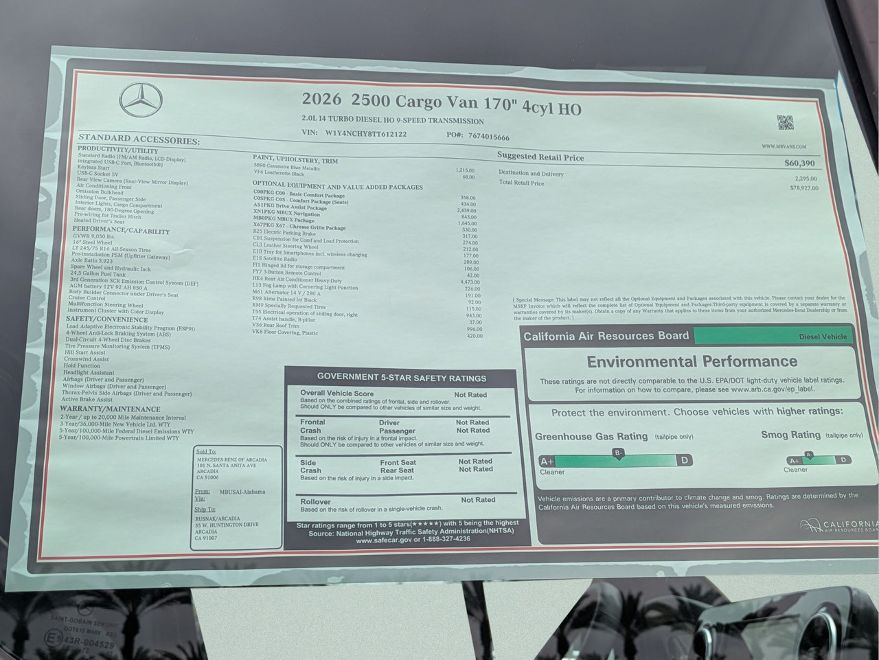 New 2026 Mercedes-Benz Sprinter 2500 image 12