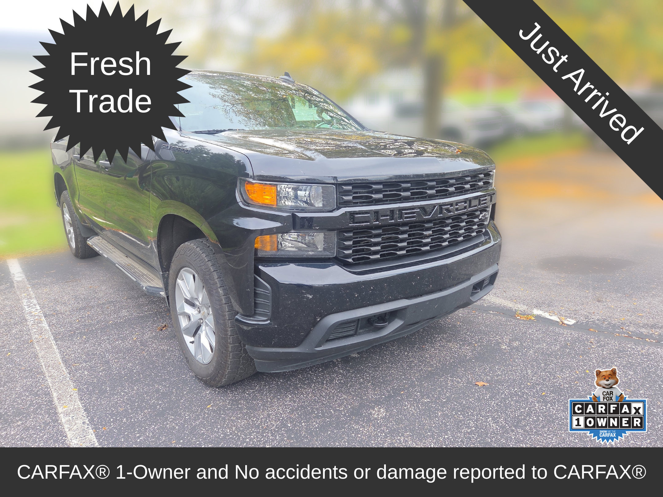 Used 2021 Chevrolet Silverado 1500 Custom w/ LPO, Dark Essentials Package