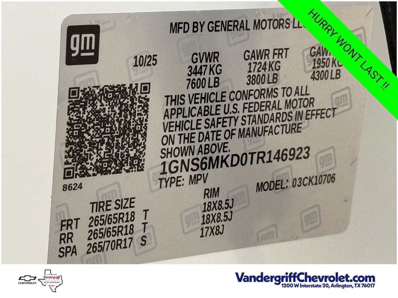 New 2026 Chevrolet Tahoe LS AWD/4WD image 26
