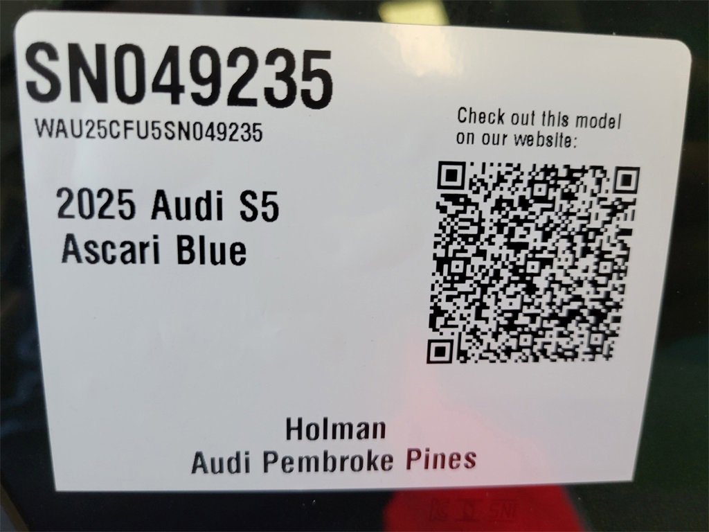 New 2025 Audi S5 Premium Plus image 16