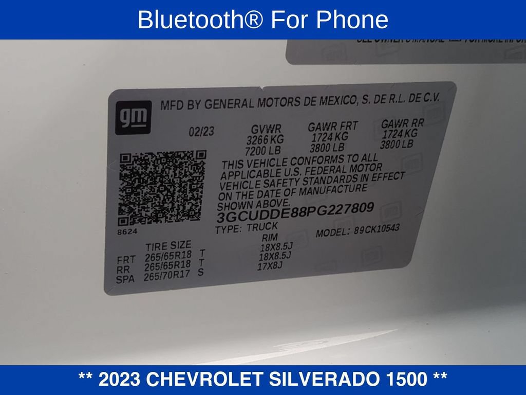 Certified 2023 Chevrolet Silverado 1500 LT w/ Z71 Off-Road Package AWD/4WD image 25