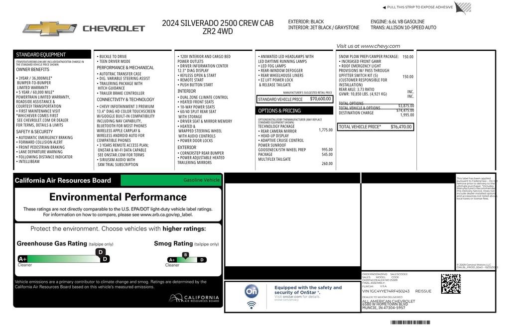Used 2024 Chevrolet Silverado 2500 ZR2 w/ Technology Package AWD/4WD image 35