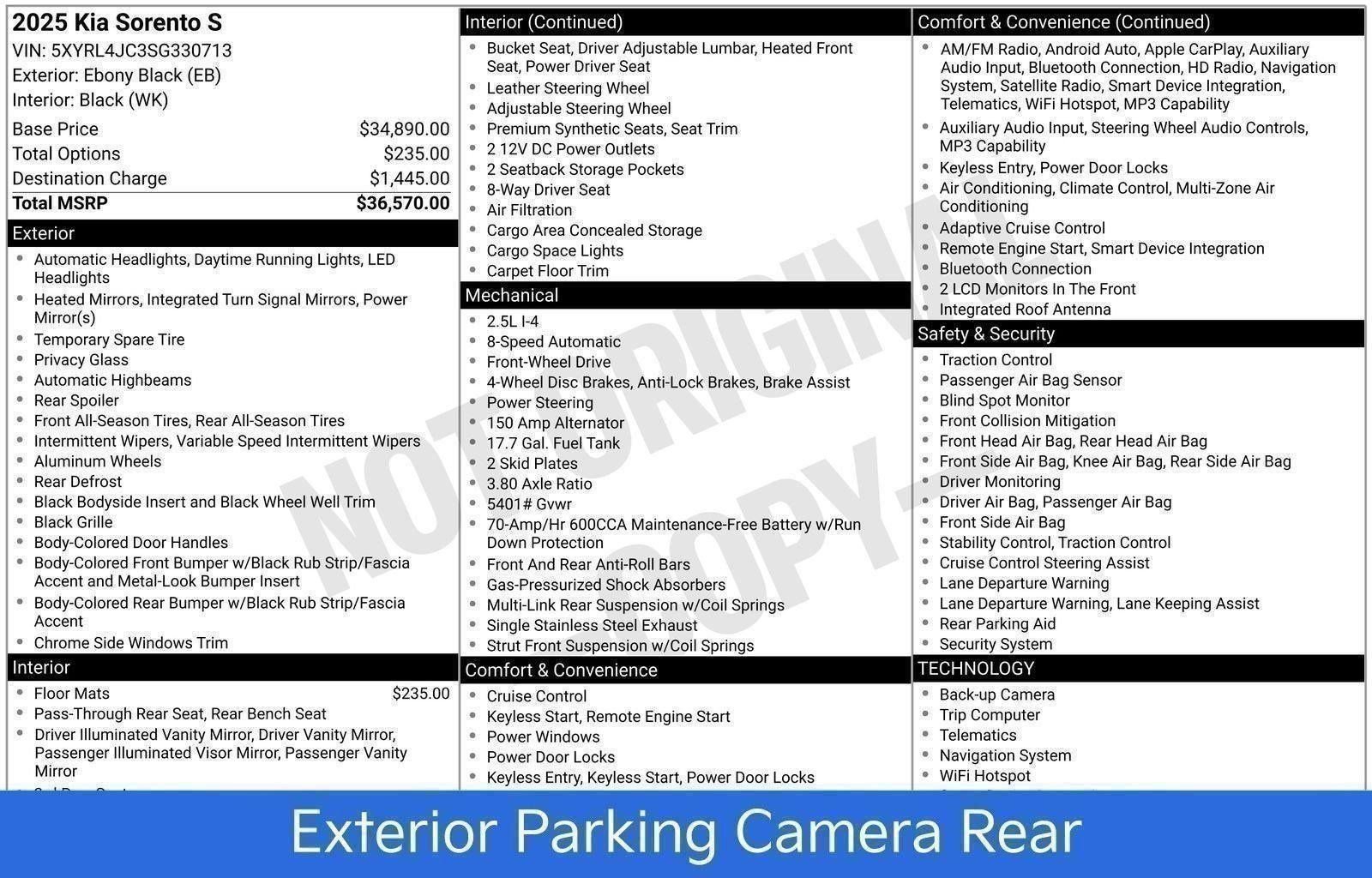 Used 2025 Kia Sorento S image 76