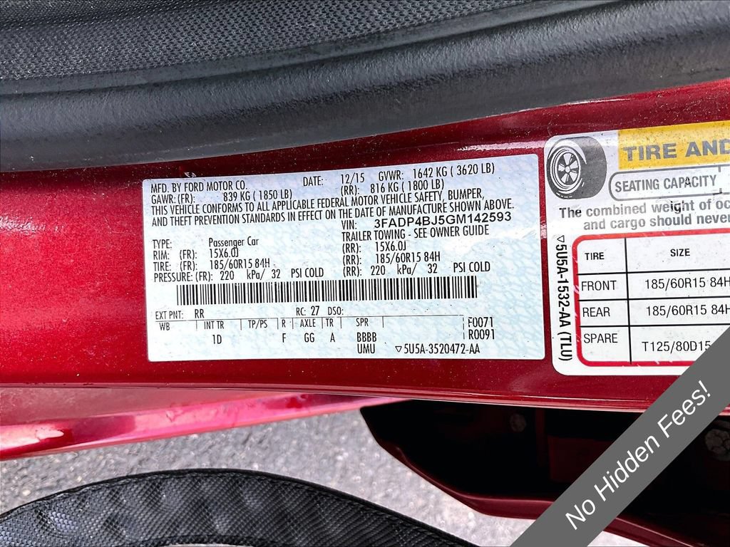 Used 2016 Ford Fiesta SE FWD image 29