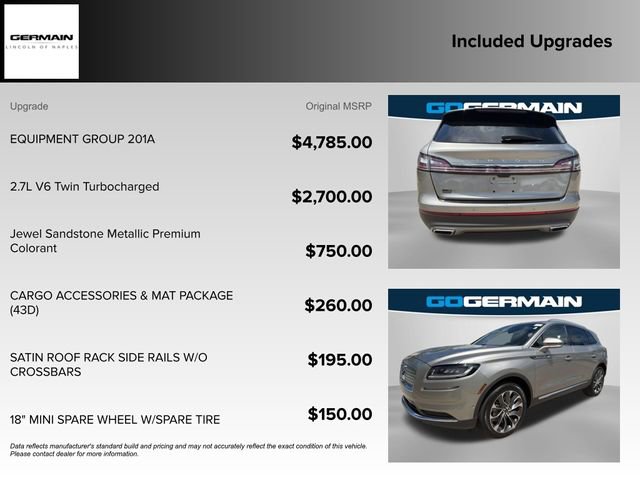 Used 2023 Lincoln Nautilus Reserve w/ Equipment Group 201A image 20