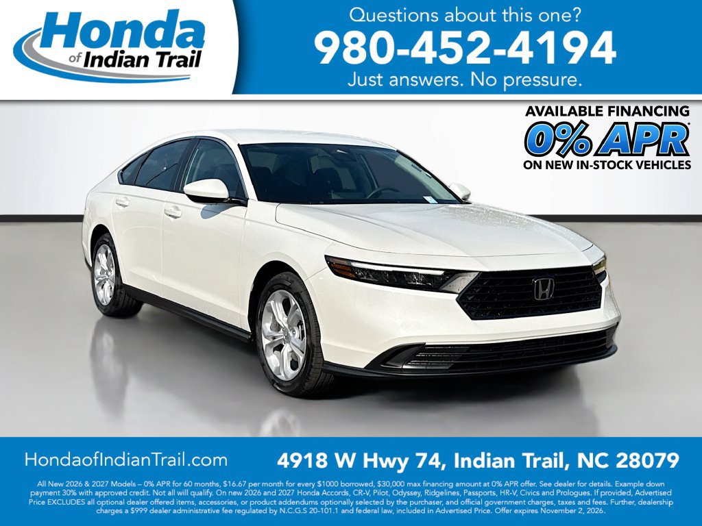 New 2026 Honda Accord LX 360° Tour