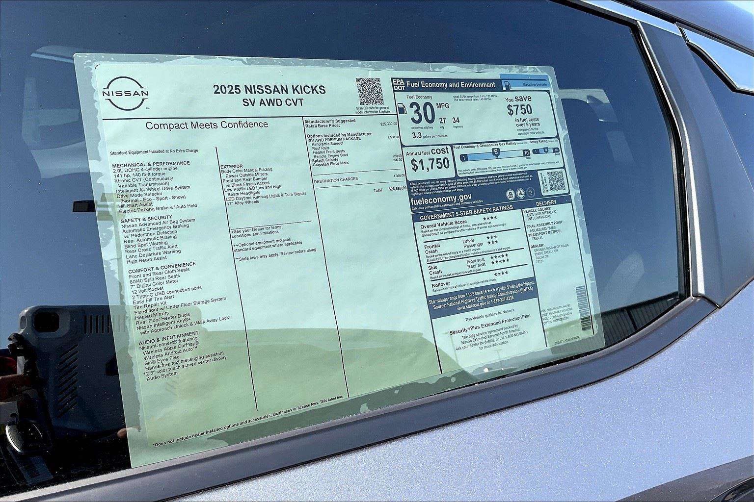 New 2025 Nissan Kicks SV w/ SV Premium Package image 29