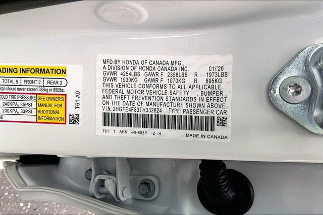 New 2026 Honda Civic Sport image 13