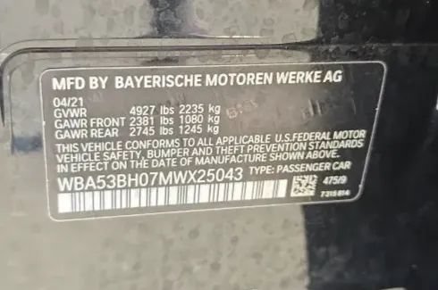 Used 2021 BMW 530i w/ Premium Package RWD image 60