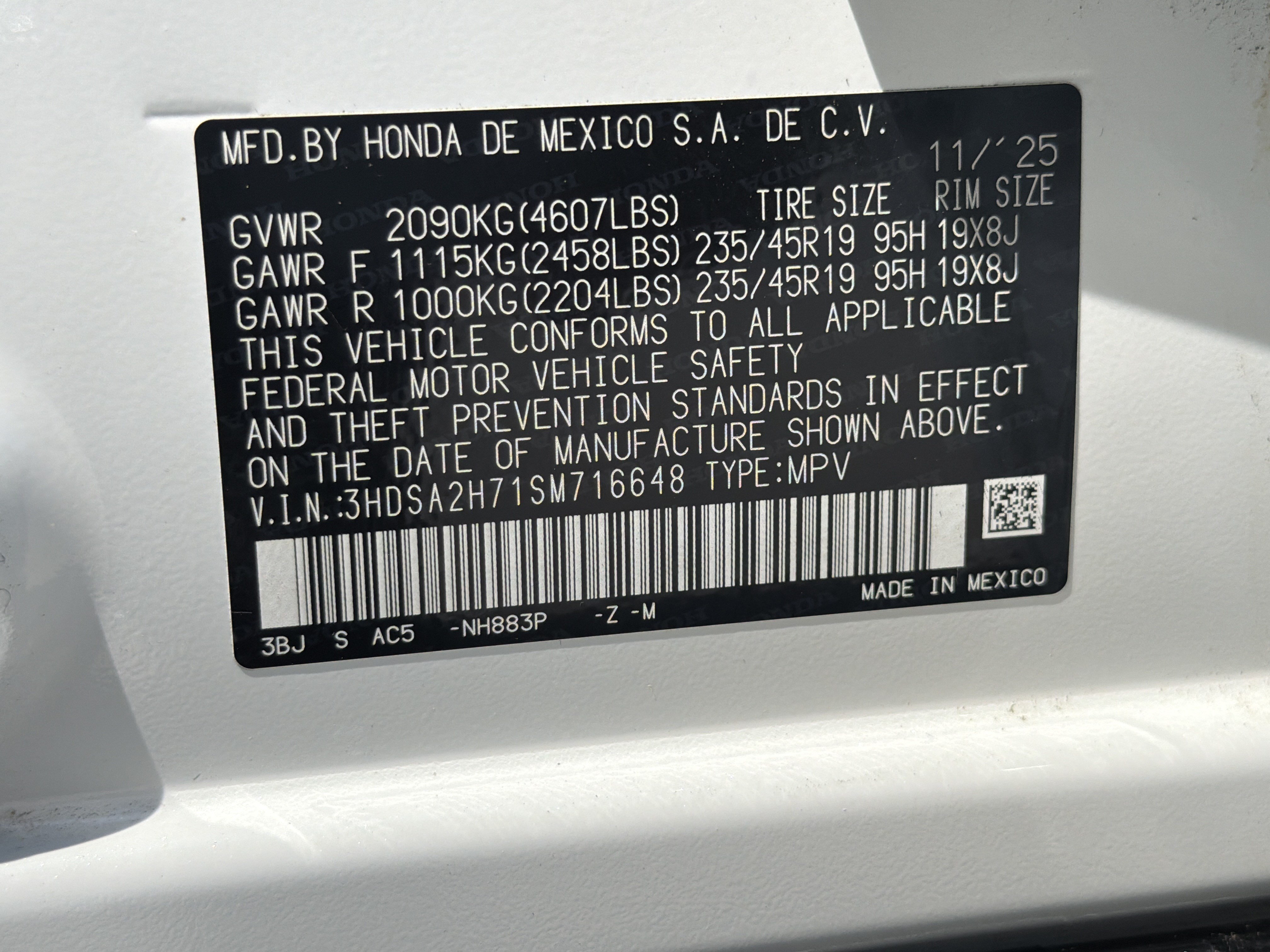Certified 2025 Acura ADX A-Spec AWD/4WD image 35