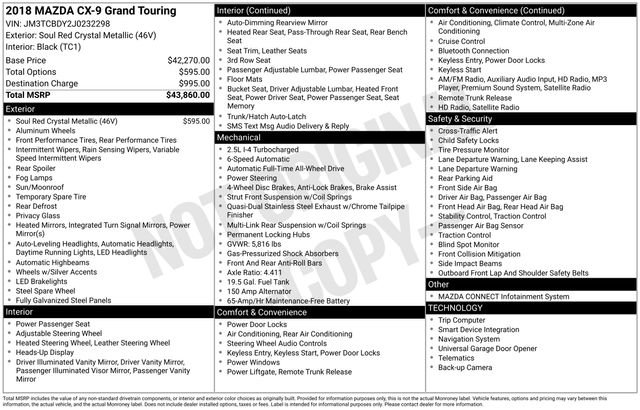 Used 2018 MAZDA CX-9 Grand Touring image 6