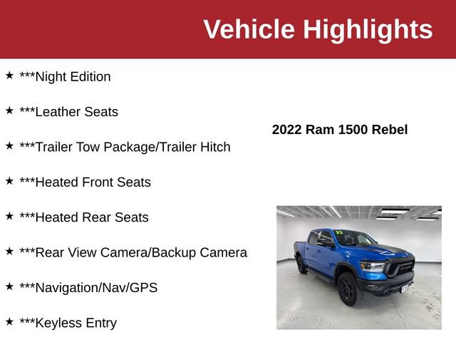 Used 2022 RAM 1500 Rebel w/ Rebel Level 2 Equipment Group AWD/4WD image 10
