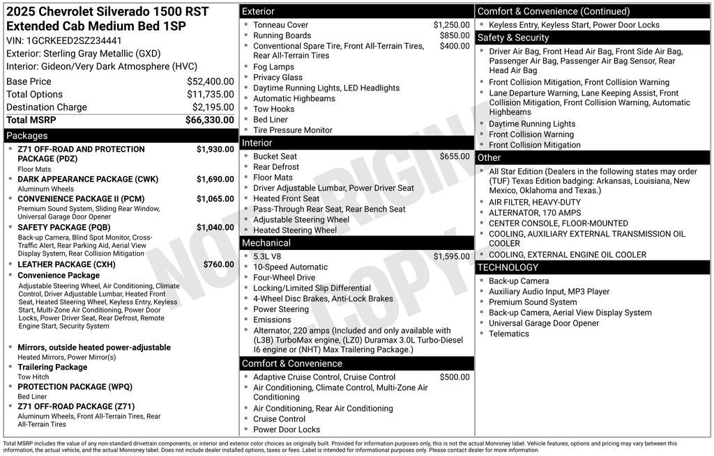 Used 2025 Chevrolet Silverado 1500 RST AWD/4WD image 6