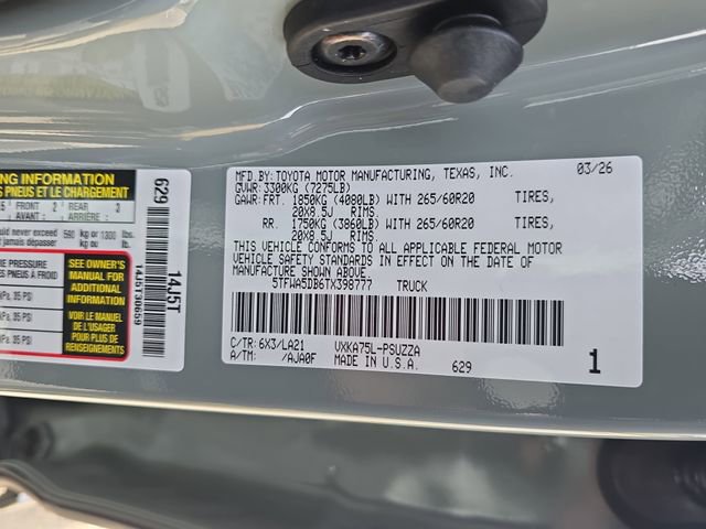 New 2026 Toyota Tundra Platinum image 35