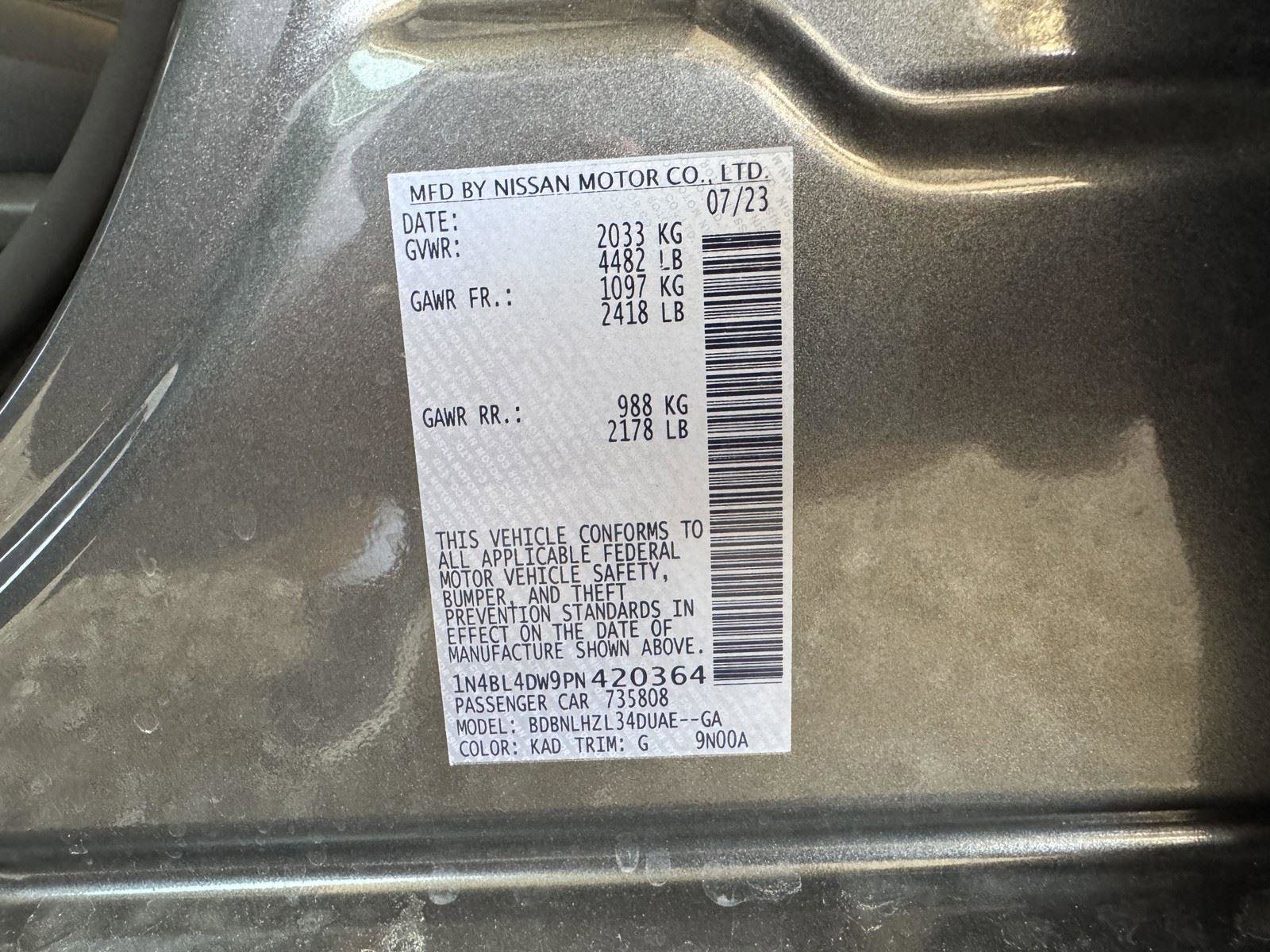 Used 2023 Nissan Altima 2.5 SV w/ SV Premium Package image 47