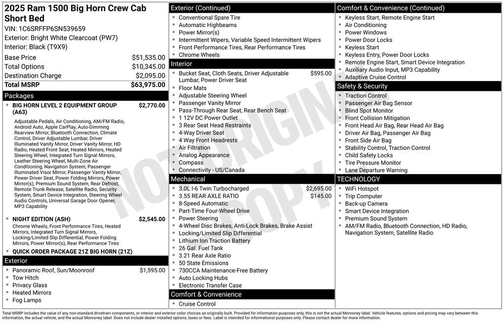 Used 2025 RAM 1500 Big Horn AWD/4WD image 15