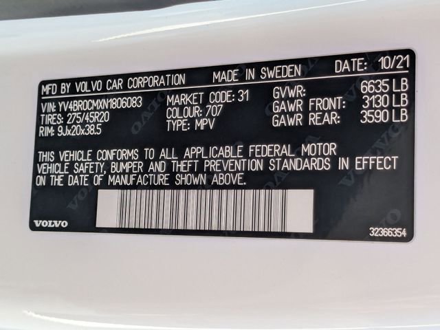 Used 2022 Volvo XC90 T8 R-Design w/ Advanced Package image 32