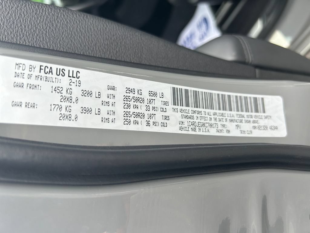 Certified 2019 Dodge Durango Citadel w/ Technology Group AWD/4WD image 32