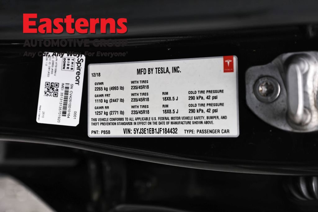 Used 2018 Tesla Model 3 Long Range image 30