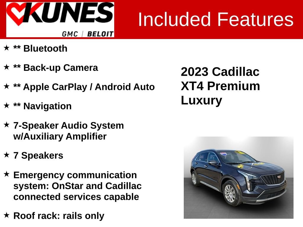 Used 2023 Cadillac XT4 Premium Luxury image 2