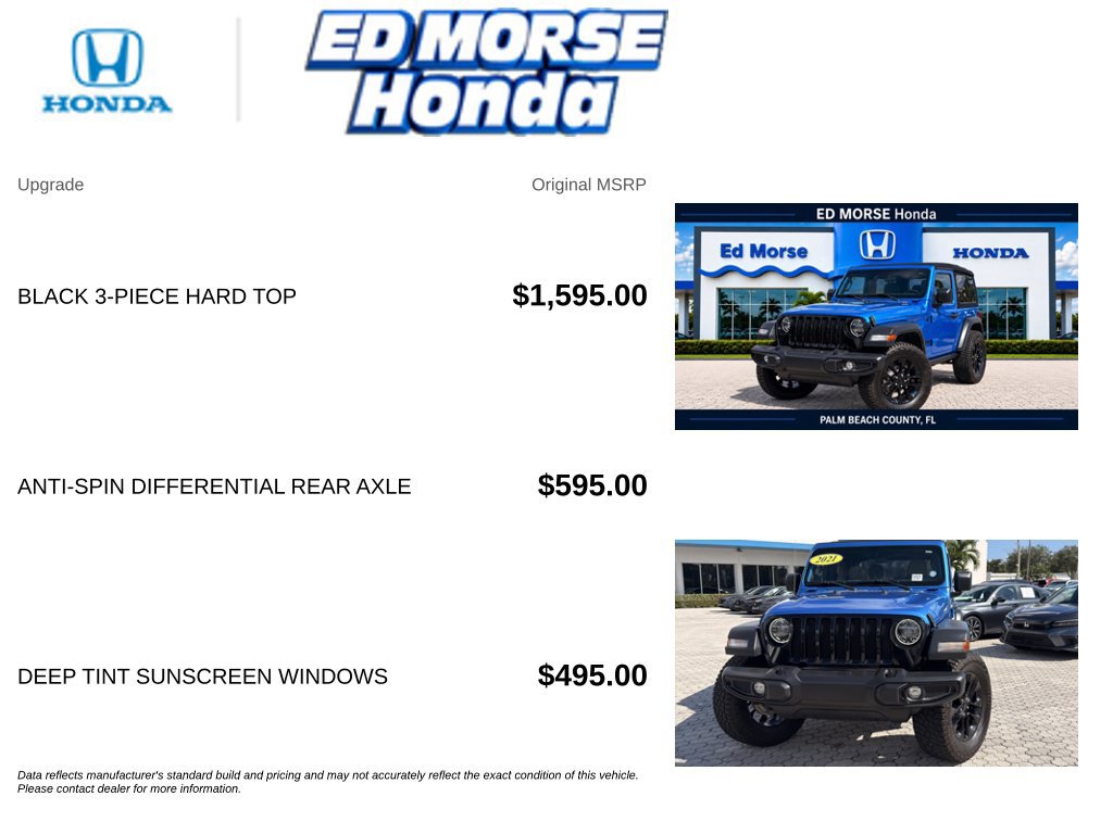Used 2021 Jeep Wrangler Sport AWD/4WD image 7