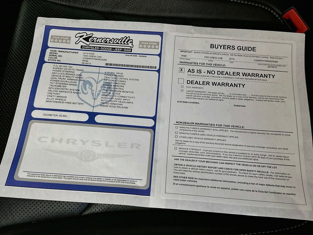 Used 2019 RAM 1500 Limited w/ Advanced Safety Group AWD/4WD image 38