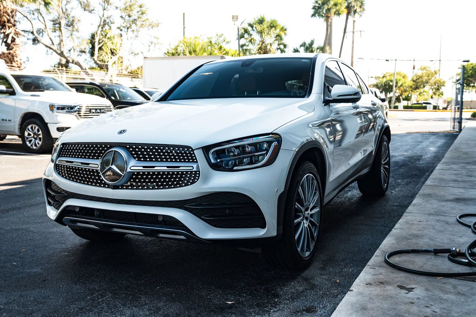 Used 2020 Mercedes-Benz GLC 300 4MATIC Coupe w/ AMG Line image 2