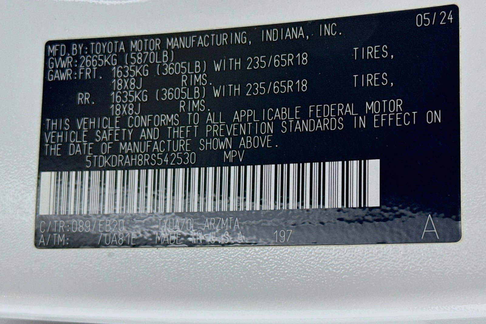 Used 2024 Toyota Highlander XLE image 24