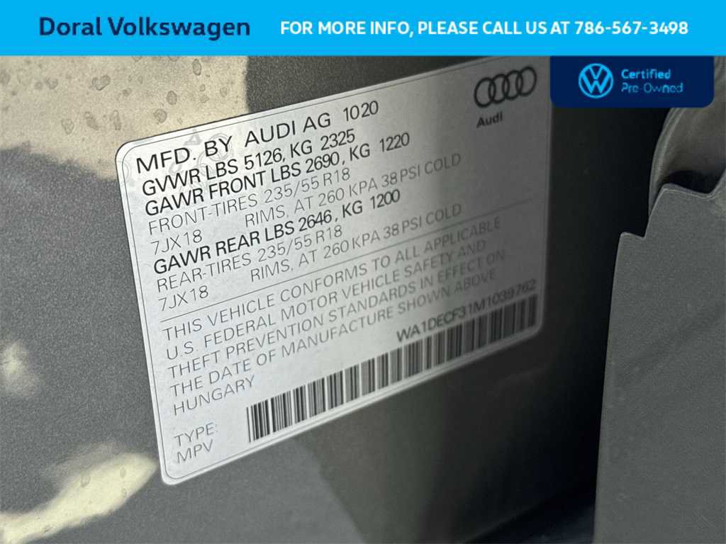 Used 2021 Audi Q3 2.0T Premium w/ Convenience Package image 29