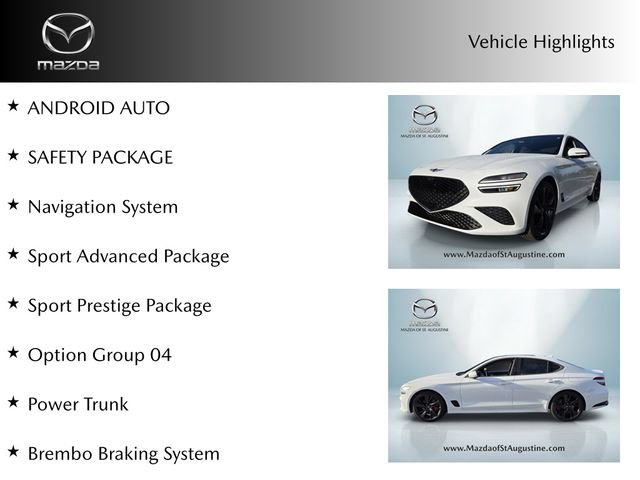 Used 2023 Genesis G70 3.3T w/ Sport Prestige Package RWD image 4